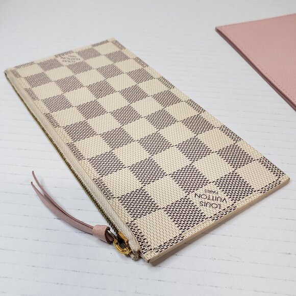 Louis Vuitton Insert Felicie Wallet Card Sloys Pink Leather Canvas Lux150-092225 - Picture 5 of 13